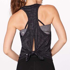 Lululemon Miles Ahead Tank (Camo) | Black | Size 10